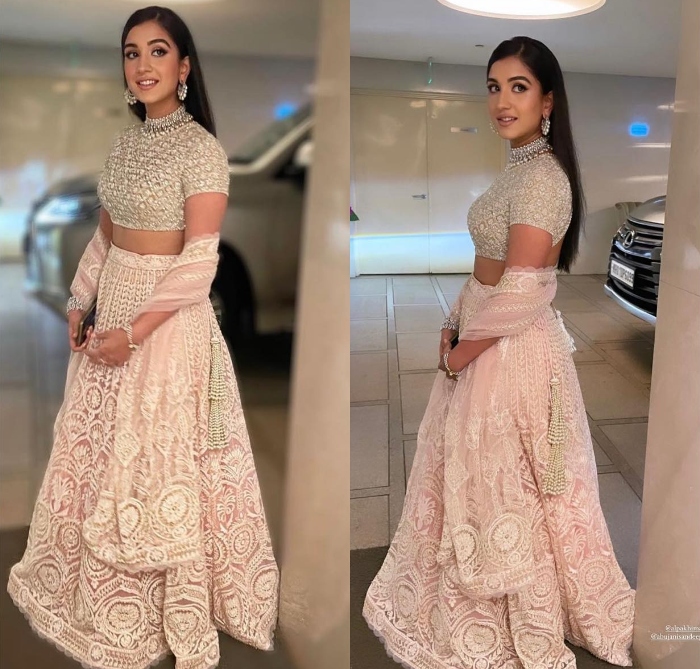 Anant Ambani's GF, Radhika Merchant Dons A Pastel Pink Abu Jani And ...