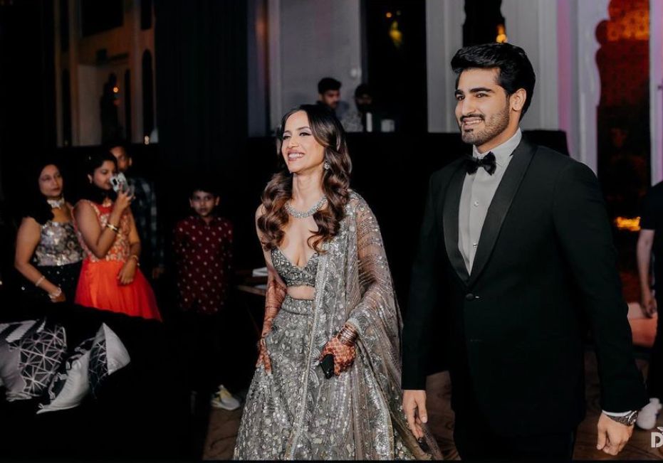 Manish Malhotra Bride Stuns In A Beige Lehenga Featuring Sequin ...