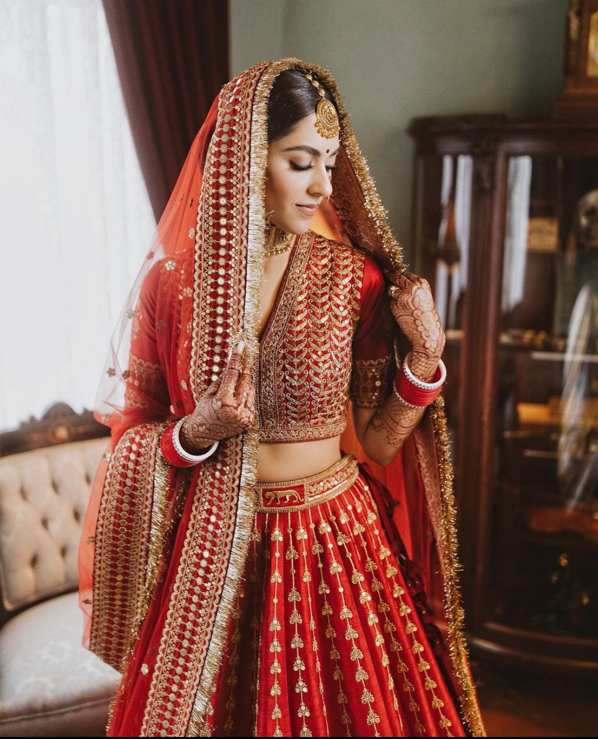 Buy Red Sabyasachi Lehenga Choli Wedding Lehenga for Women Bridal Lehenga  Skirt Designer Lehenga Blouse Partywear Lehenga Indian Dress Top Gift  Online in India - Etsy