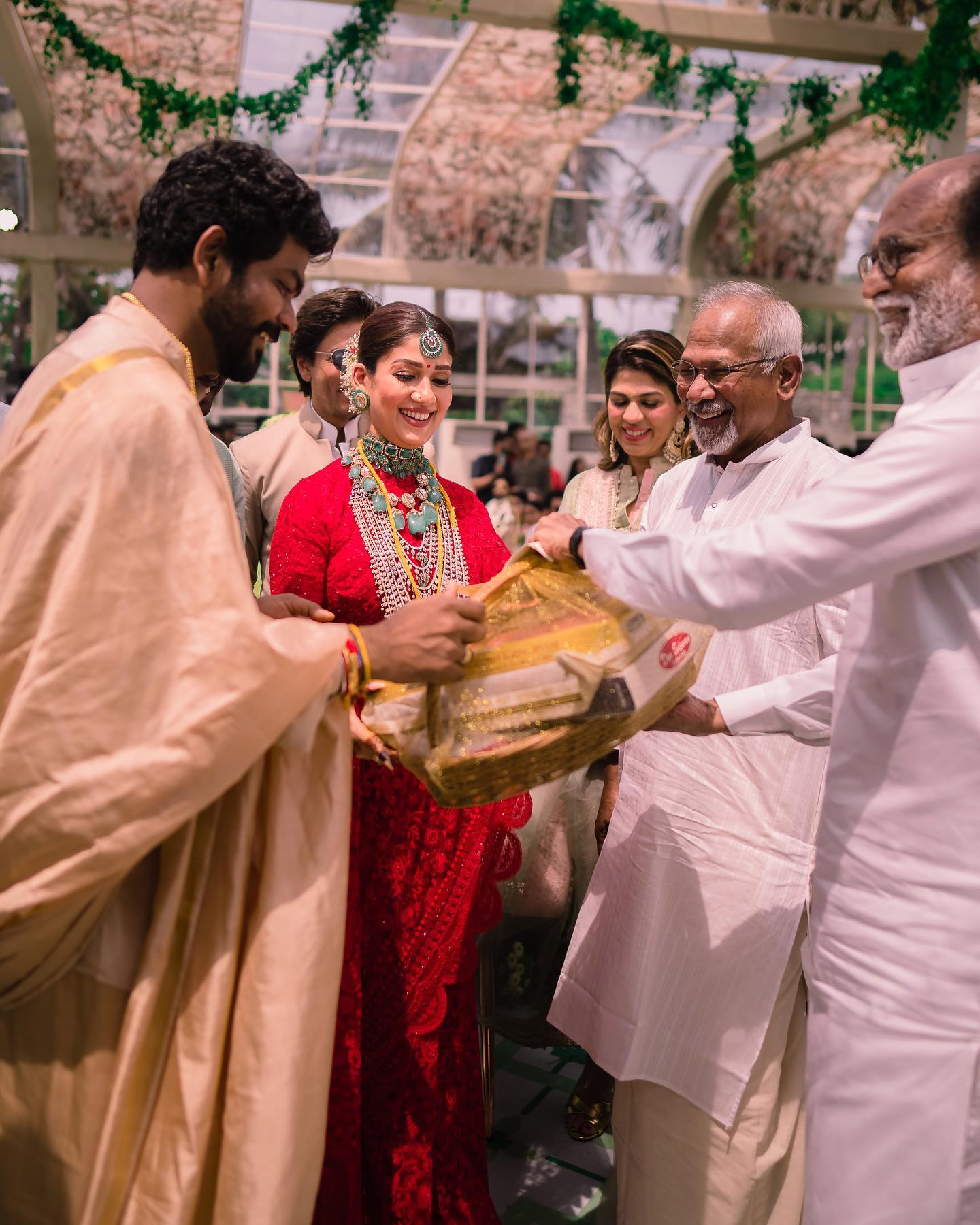 nayanthara and vignesh and rajnikanth