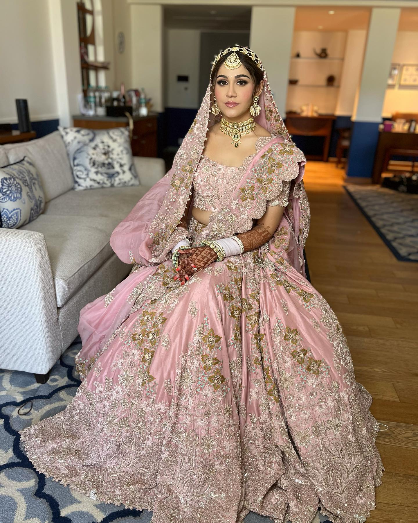 We Can't Stop Admiring This Bride's Beauty & Her Hot Pink Sabyasachi Lehenga  | Pink bridal lehenga, Indian bridal fashion, Indian bridal wear
