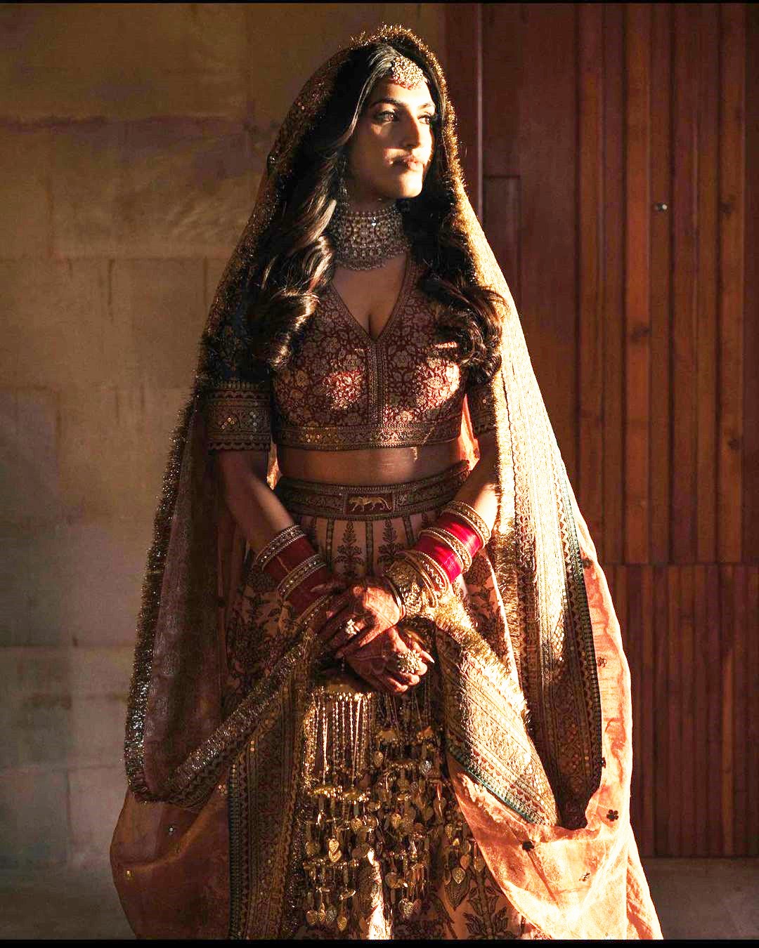 See Masaba Gupta's Bridal Lehenga, Designed By Herself