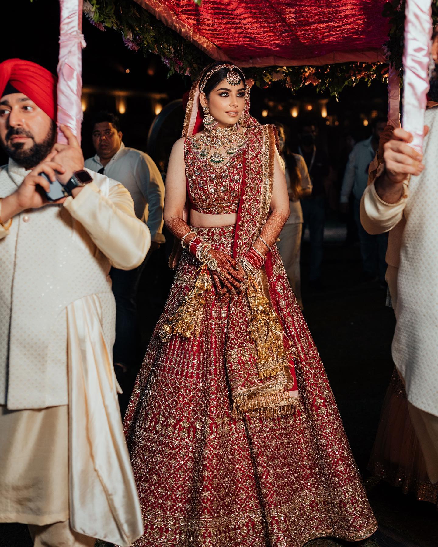 Photo of Red and gold bridal lehenga by manish malhotra | Indian wedding  outfits, Indian bridal lehenga, Bridal lehenga