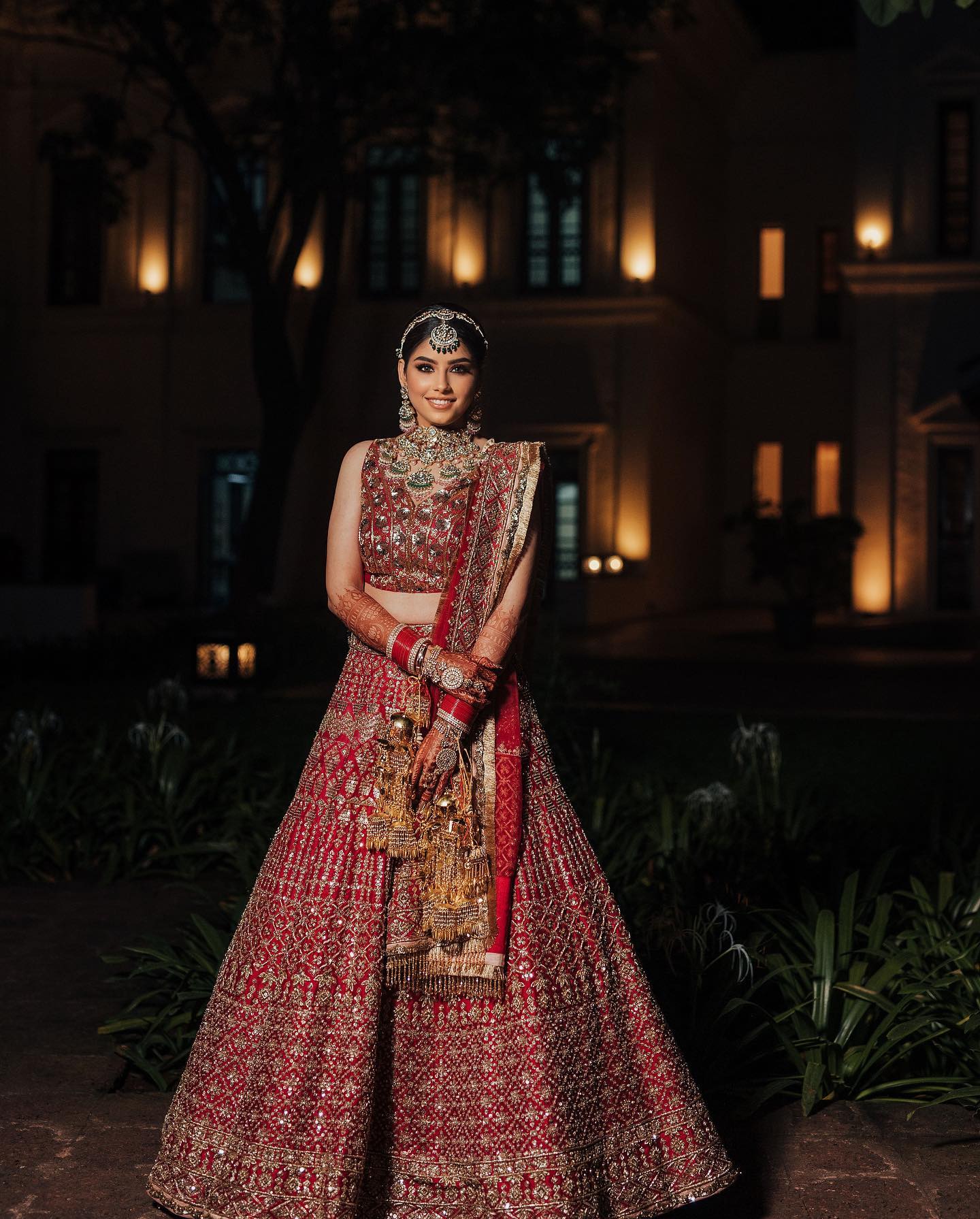 Manish Malhotra Bride Dazzled In A Maroon Embellished Lehenga, Paired ...