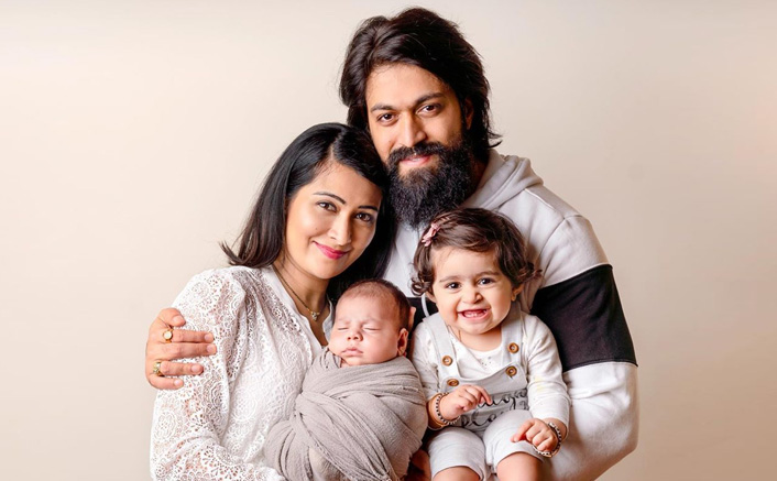 Yash and Radhika Pandit with kids