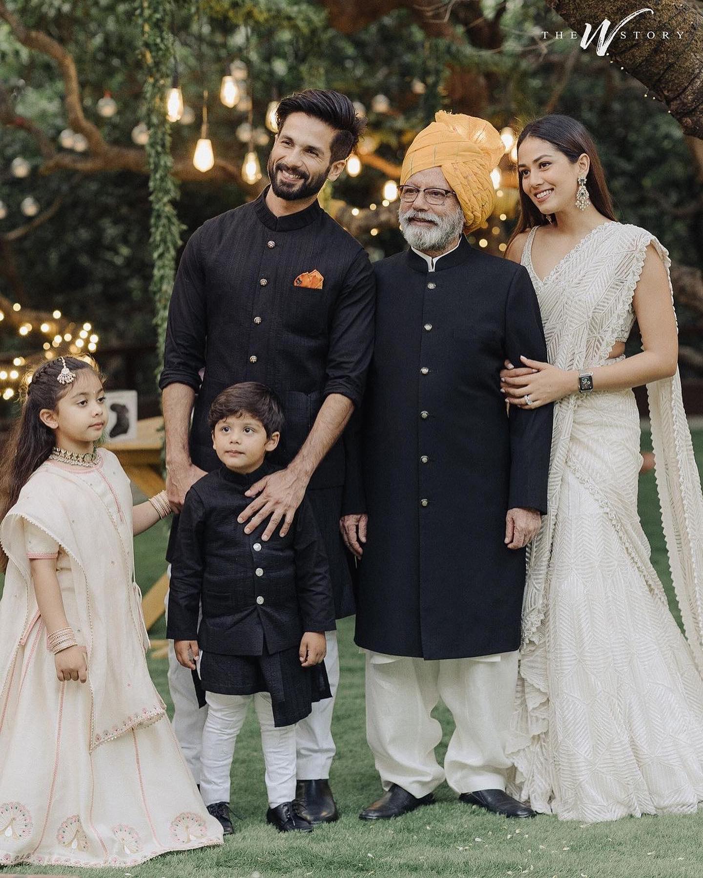 Shahid Kapoor and Mira Rajput Kapoor with kids