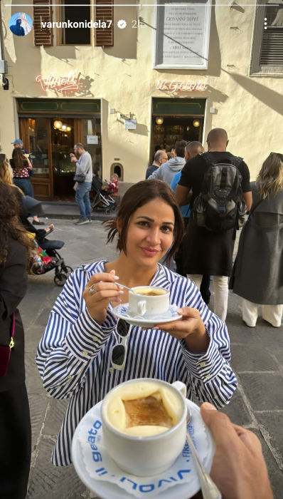 South Indian Brides, Cannot stop wooing over this gorgeous celebrity  couple @varunkonidela7 and @itsmelavanya 's muhurtham look in Florence,  Italy. 😍 #