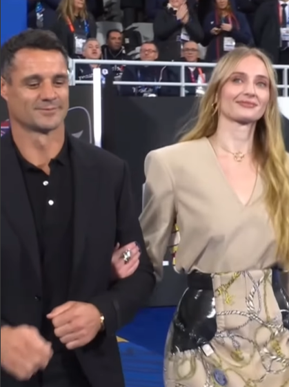 Sophie Turner and Dan Carter Dazzle in Louis Vuitton at Rugby World Cup 2023  Presentation
