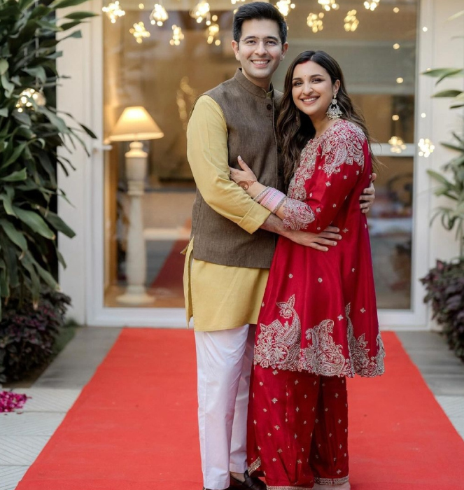 Parineeti Chopra flaunts her post-wedding glow in stunning ivory saree