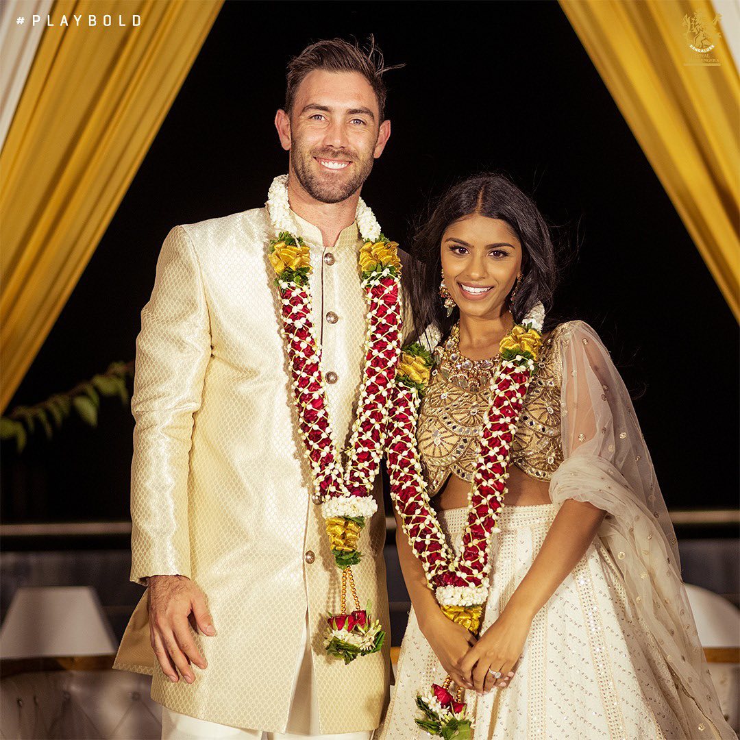 Glenn Maxwell And His Wife Vini Raman S Bio Bubble Wedding Reception Party S Unseen Pictures