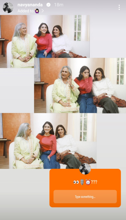 jaya bachchan laughs her hearts out with navya and shweta