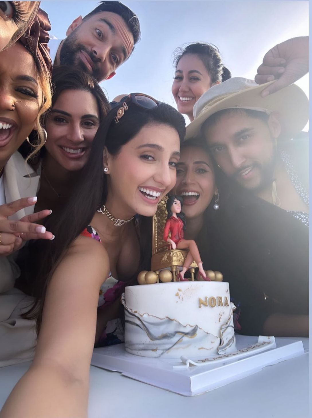 Nora Fatehi Does Belly Dancing On A Yacht, Cuts A 'Boss Lady' Cake At Her  Lavish B'Day Bash In Dubai