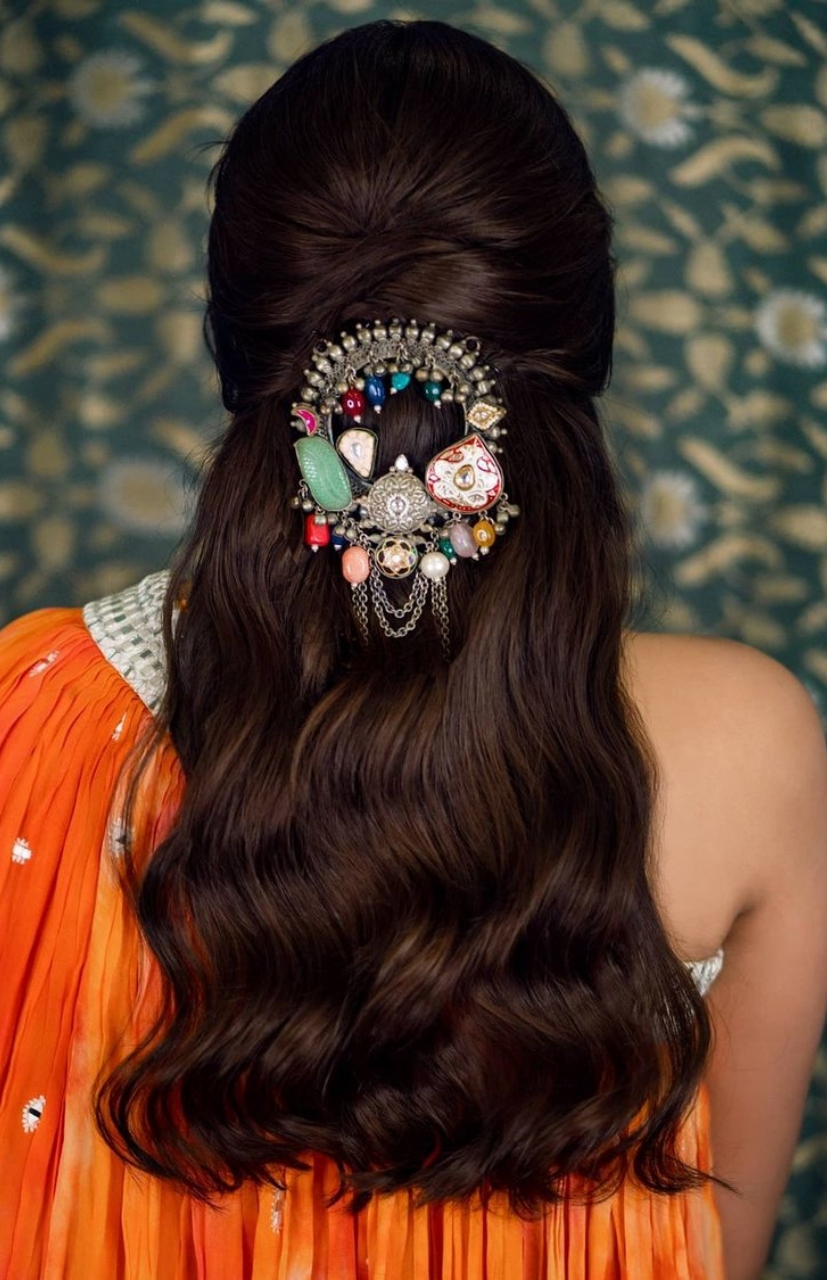 Rukku's MODERN Open hairstyle For Saree. – HairStyle Rukku