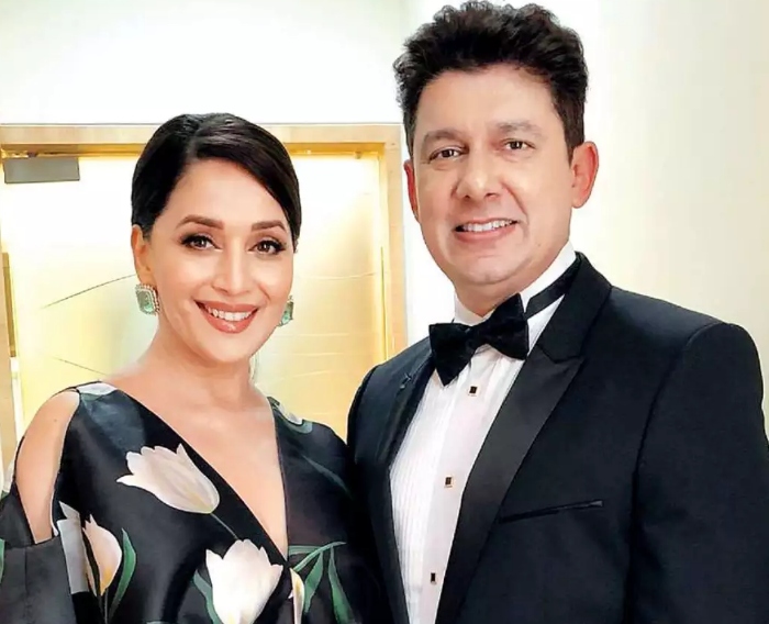 Madhuri with husband