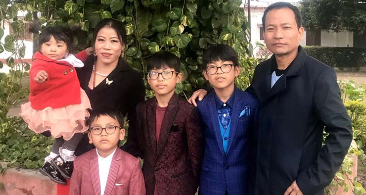 Mary Kom Boxer Family Husband