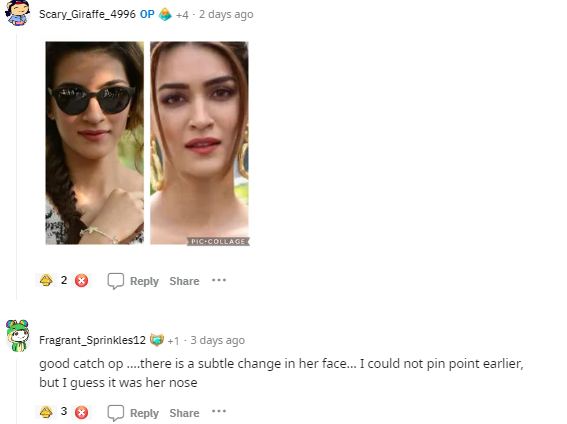 Kriti Sanons Then Vs Now Pics Hint At Her Subtle Nose Job Netizen Says She Had Flaring Nostrils