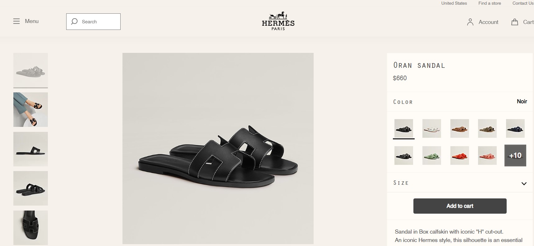 Hermes flip flops discount price