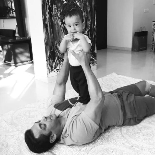 salman with his nephew