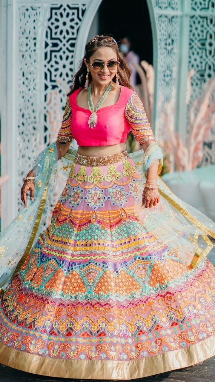 Rani Mukherjee Designer clothes, Bollywood Net Lehenga Choli Shopping online
