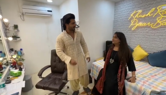 dipika's surprise visit at shoaib's set