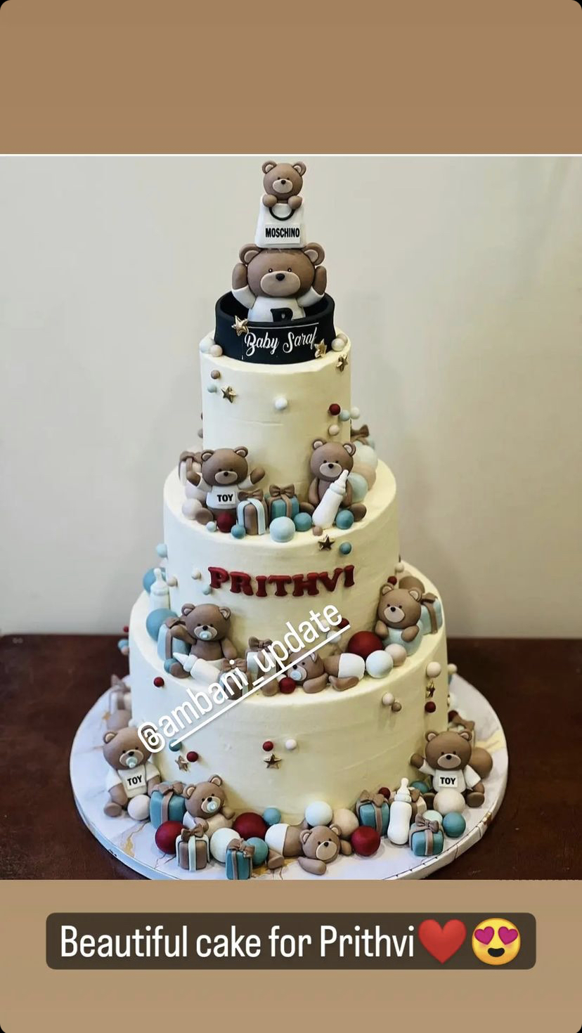 buntymahajan's creation for Mrs & Mr Ambani's anniversary cake  #ThinkCakeThinkDeliciae | Instagram