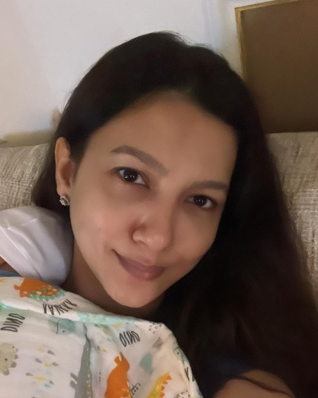 gauahar Khan first picture with baby boy