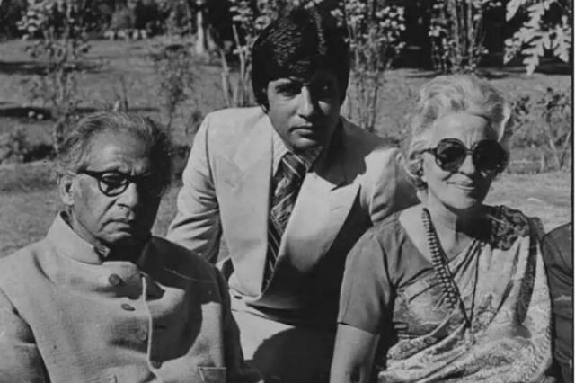 amitabh with father