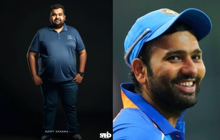 AI-Generated Pictures Of Famous Cricketers As Overweight: Rohit Sharma, MS  Dhoni, Virat Kohli, More