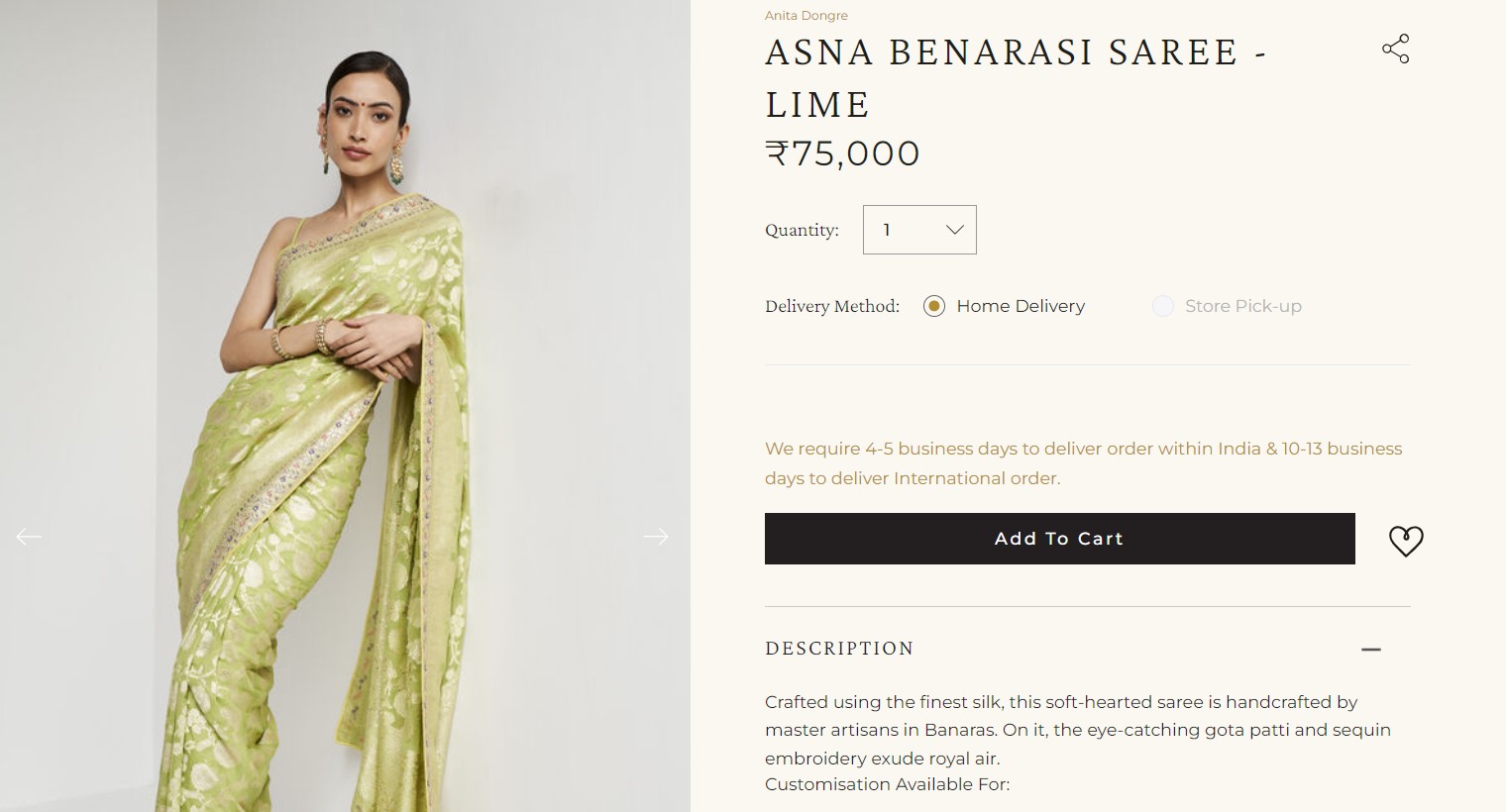 Designer banares Engagement Outfit | Half saree