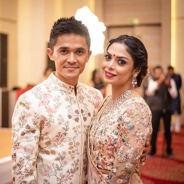 Sunil Chhetri and Sonam Bhattacharya