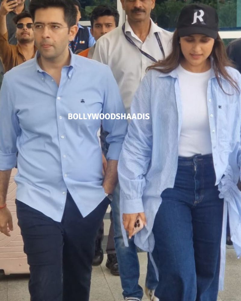 Parineeti Chopra Dons A Cap With Raghav Chadha's Initial As She Arrives ...