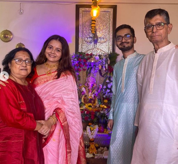 Devoleena Bhattacharjee Celebrates Ganesh Puja With Husband, Shanwaz ...