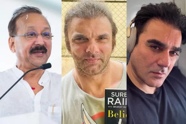 Arbaaz Khan, Sohail Khan, Baba Siddique