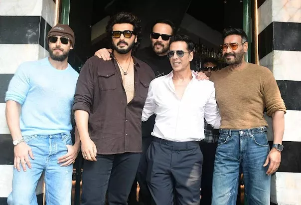 Rohit Shetty, Arjun Kapoor, Singham Again, Ajay Devgn, Tiger Shroff, Deepika Padukone, Kareena Kapoor Khan, Ranveer Singh, Akshay Kumar, Salman Khan, Ranbir Kapoor