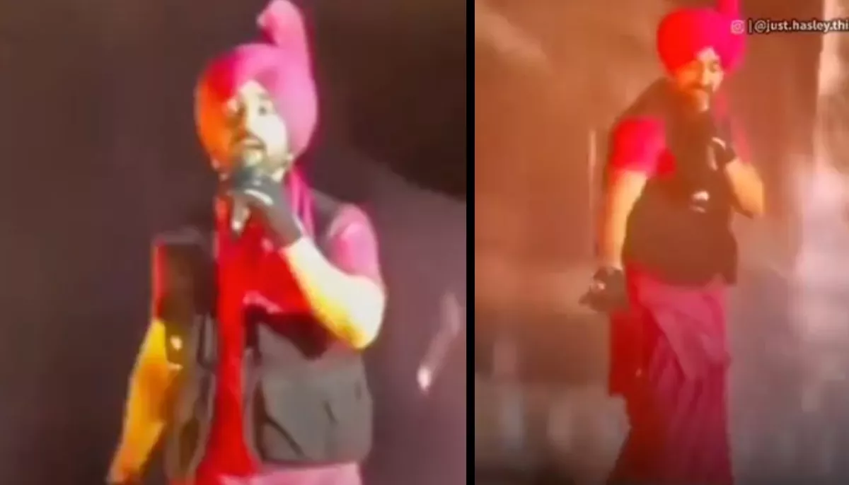 Diljit Dosanjh fell during his concert