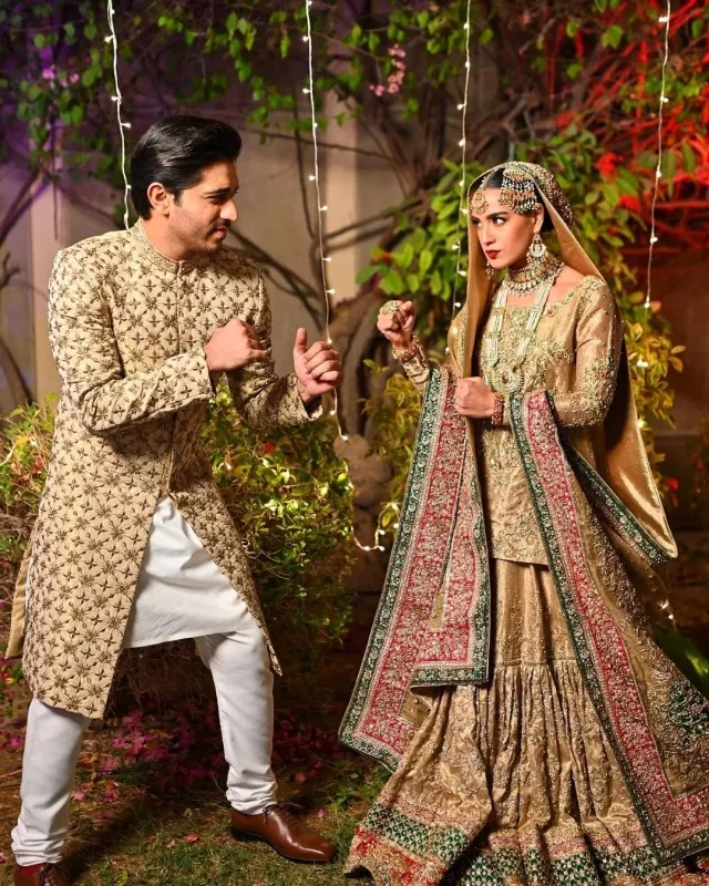 iiqraaziz looks super cute in #sunochanda grand finale in this beautiful  Mehndi j… | Pakistani bridal dresses, Pakistani wedding outfits, Pakistani  wedding dresses