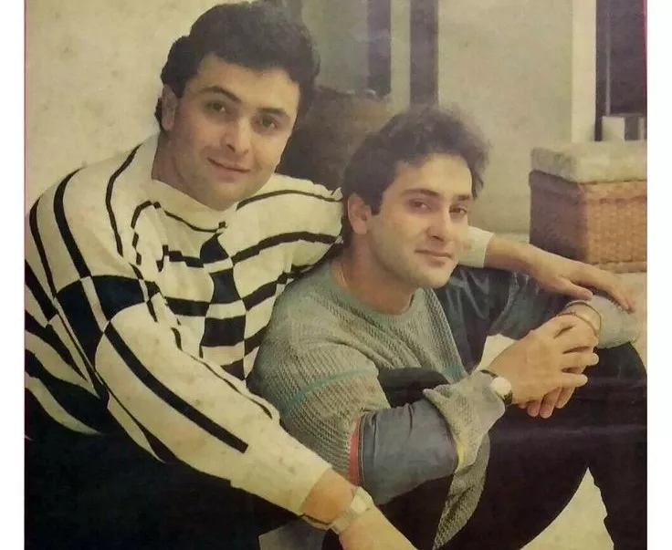 Rishi Kapoor and Rajiv Kapoor