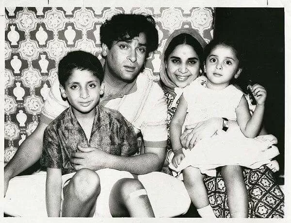 Shammi kapoor with kids