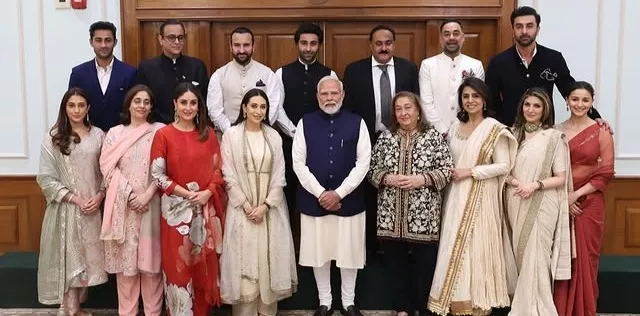 Prime Minister Narendra Modi, Saif Ali Khan, Kareena Kapoor, Alia Bhatt, Neetu Kapoor, Karishma Kapoor, Reema Jain, Raj Kapoor, Ranbir Kapoor