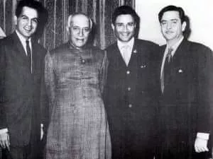 Dev Anand, Raj Kapoor, Dilip Kumar