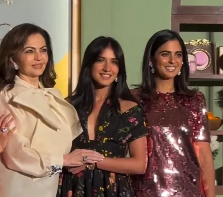 Nita, Radhika, Isha Ambani