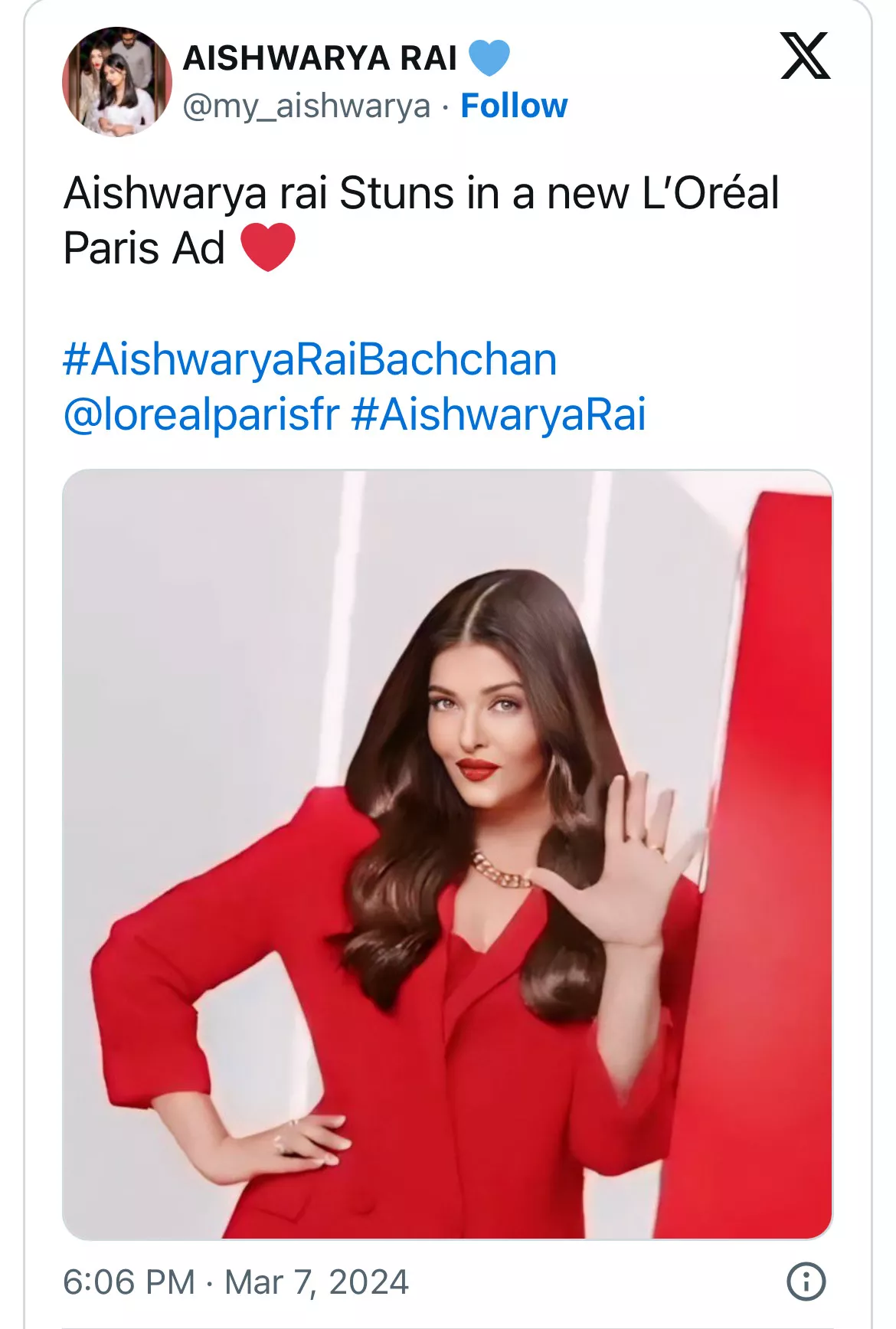 Aishwarya Rai Bachchan Exudes Boss Lady Vibes In A Red Hot Pantsuit,  Impresses Fans With Latest Look