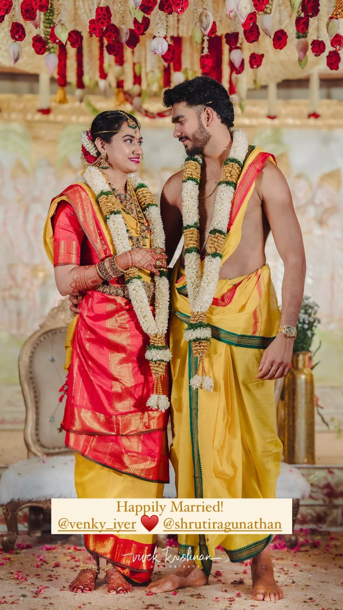 venkatesh iyer gets married to shruti raghunathan