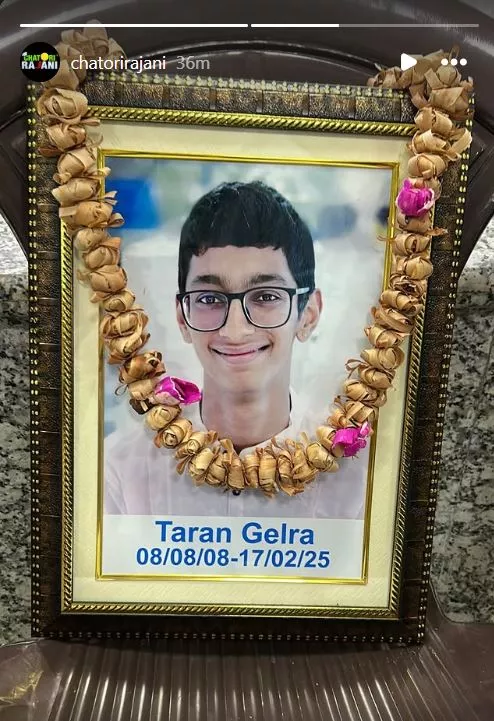 Chatori-Rajani-Jain-Taran-Jain-Dies-At-16