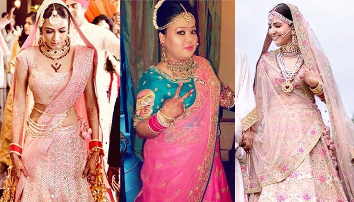 Stunning Rani Pink Lehenga  Indian wedding wear, Pink lehenga, Bridal hair  and makeup