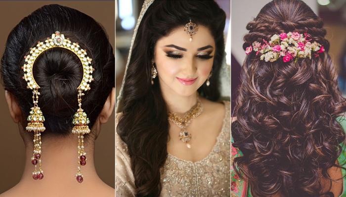 Hairstyle For Wedding Function: Bridal Hairstyles For Brides With Long Hair  To Try At Home