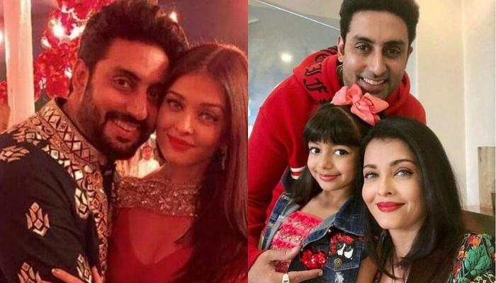 Abhishek Bachchan cuts the cake on his 35th birthday celebrations with wife  Aishwarya Rai at a shooting location in Wellington, New Zealand on Saturday