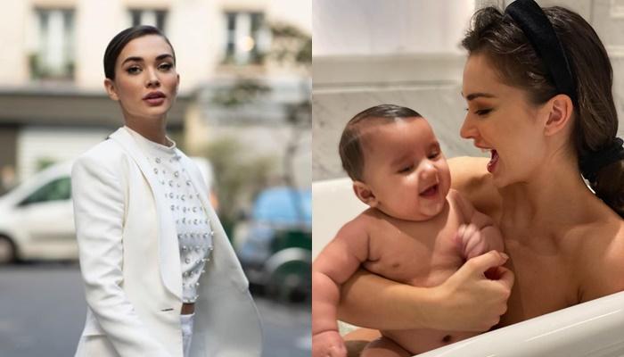 Amy Jackson Shares Birthday Photos Of Her Son एम ज क सन न मन य ब ट क पहल जन मद न