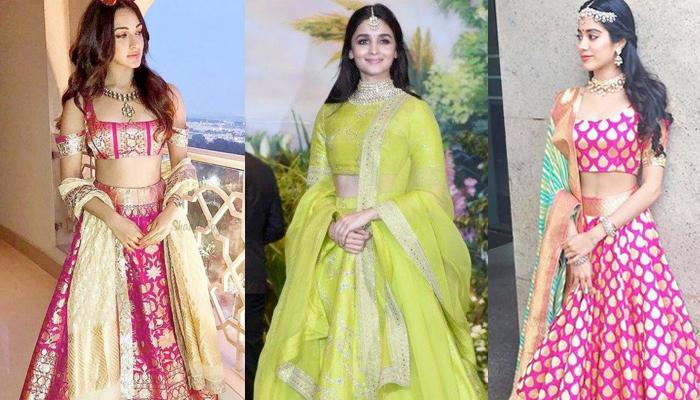 Bollywood Celebrities In Banarasi Lehenga For Wedding Inspiration
