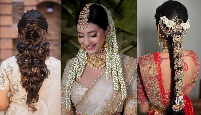 42 Best Bridal Hairstyles To Match With Sarees: From Braided Bun